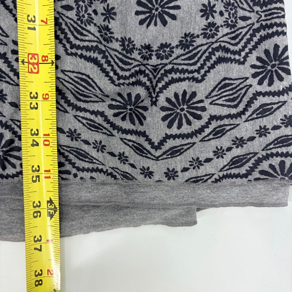 Athleta Floral Block Print Halter Dress Size M Gray Black Boho Summer Casual - Picture 7 of 7